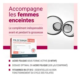 Densmore FOLIC'EXPERT La nouvelle génération d'Acide Folique 5-MTHF - 3 mois