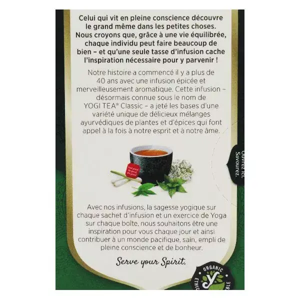 Yogi Tea equilibrar 17 bolsas de té verde