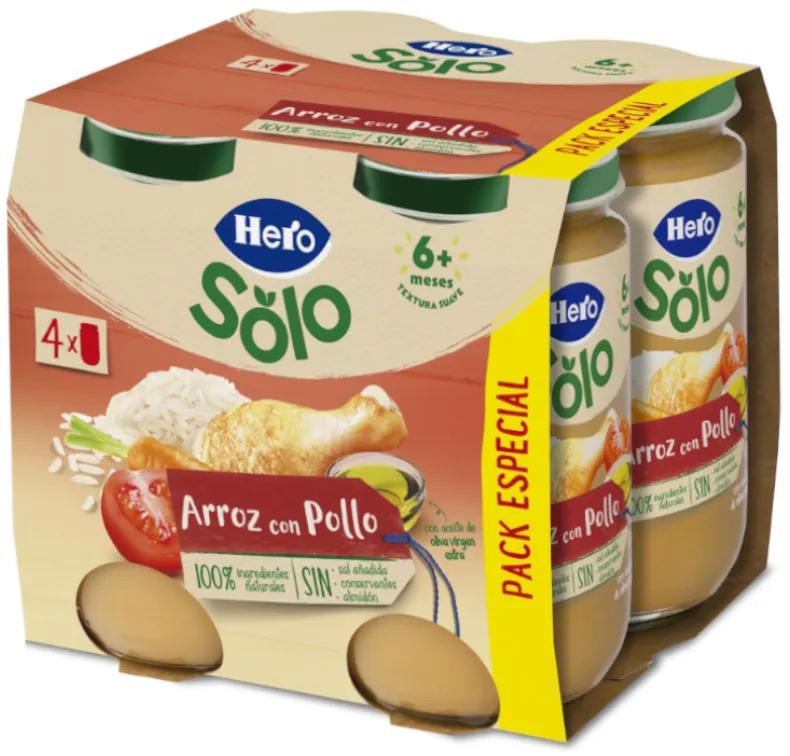 Hero Solo Chicken Rice Vasetti +6m 4x235 gr