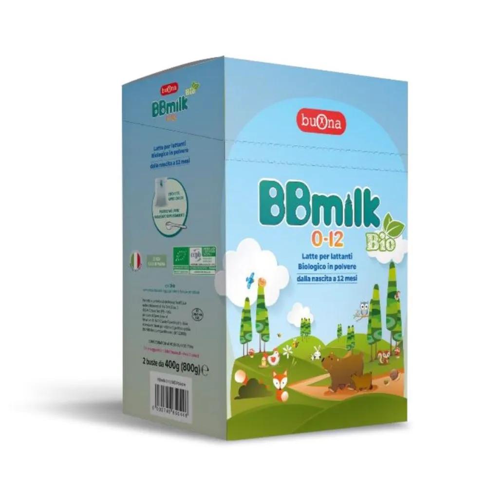 Buona Bbmilk 0-12 Latte Biologico in Polvere Per Lattanti 2x400 gr