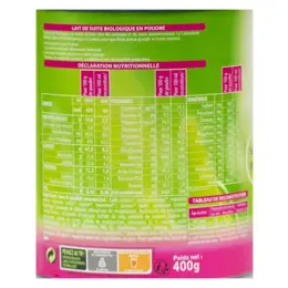 France Bébé Nutrition Lait de Suite 2ème Âge Bio 400g