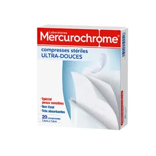 Impacchi di mercurocromo lo comprime Ultra morbido 7,5 cm x 7,5 cm 20