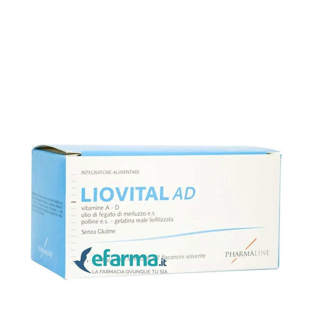 LioVital AD Integratore Di Olio di Fegato di Merluzzo 7+7 Flaconcini