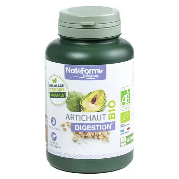 Nat & Form Organic Artichoke 200 vegetarian capsules