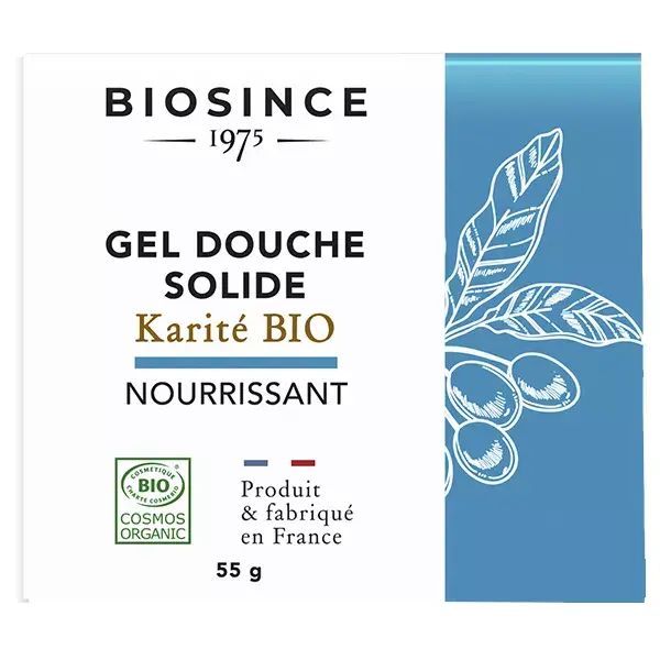 Biosince 1975 Gel Douche Solide Nourrissant Karité Bio 55g