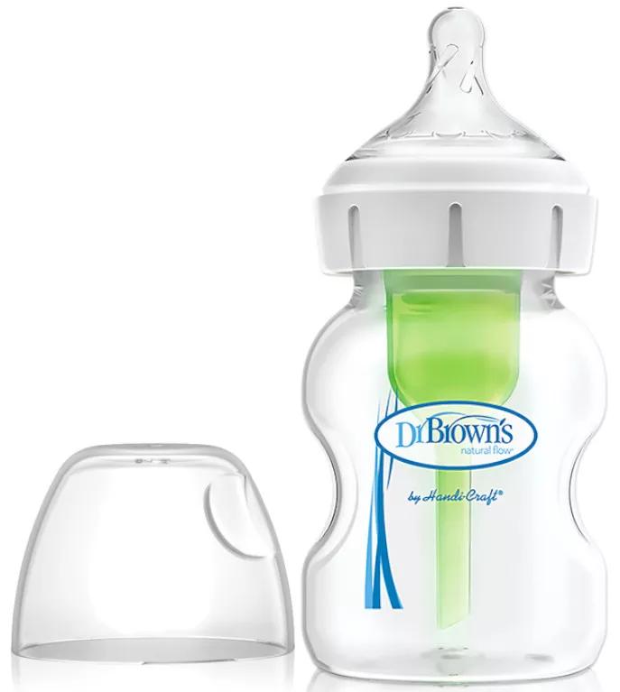 Biberon Large 150ml Dr. Brown's - Système Anti-colique, Tétine Natural Flow, Sans BPA, Pour Bébé Dès La Naissance - 8