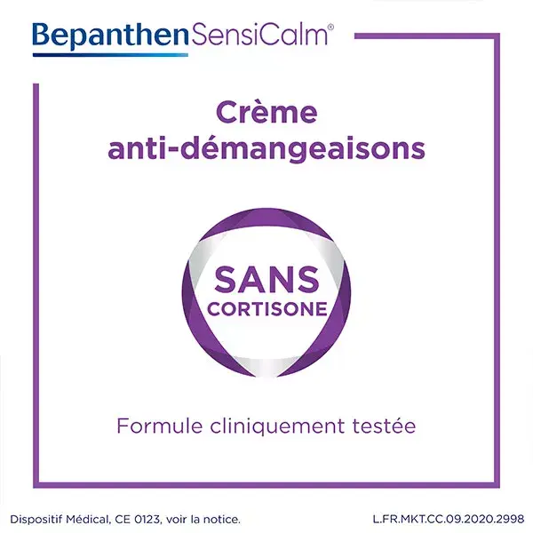 BepanthenSensicalm Crème Anti-Démangeaisons Eczéma 20g
