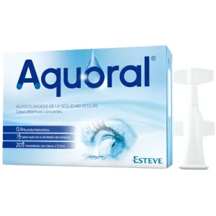 Aquoral Lubricating Eye Drops 20 Single Doses