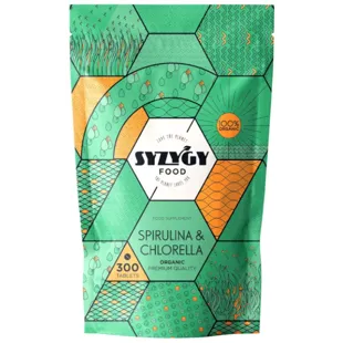 Syzygy Food Chlorella y Espirulina Ecológica 300 Tabletas