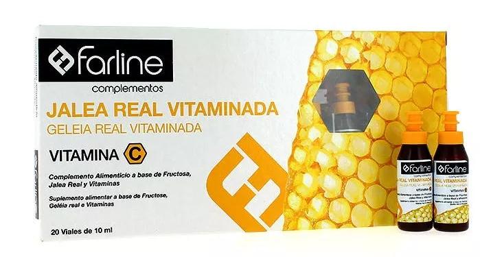 Farline Geleia Real Vitamina 20 Ampolas 10 ml