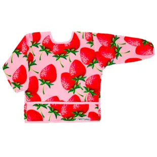 Twistshake Babero Manga Larga Fresas