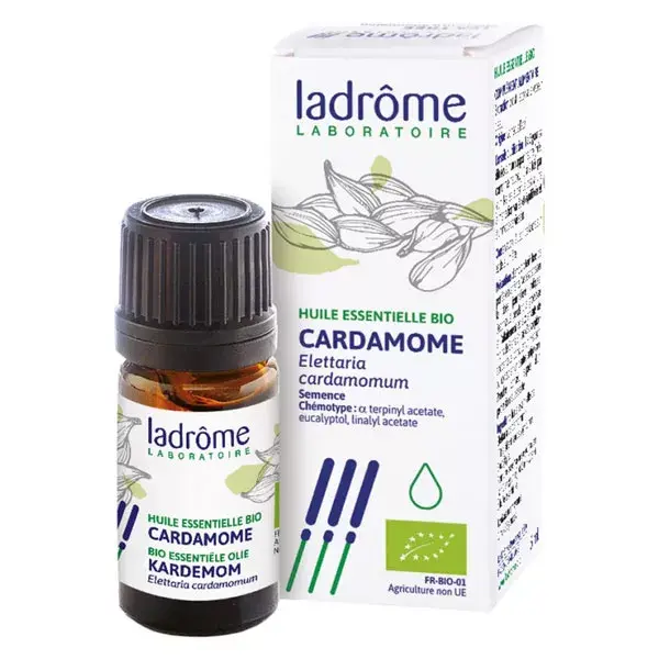 Ladrome oil essential organic Cardamom 5ml