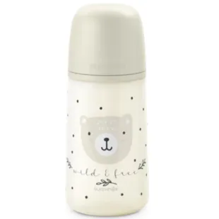 Suavinex Wild&amp;Free Medium Flow Baby Bottle Beige +3m 270 ml