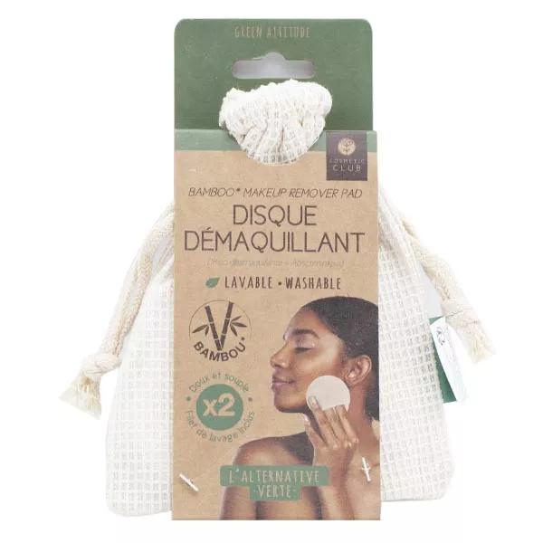 Discos Desmaquillantes Bambu Reutilisables Pack de 2