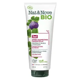 Nat&Nove Bio 2en1 Après-Shampoing Masque Éclat Figue 200ml