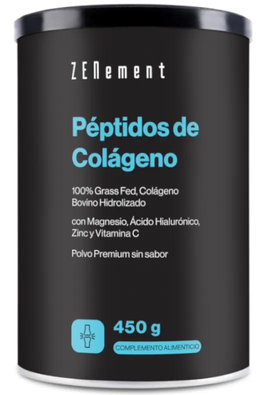 ZENement Peptides de Collagène avec Magnésium, Acide Hyaluronique, Zinc et Vitamine C 450 gr