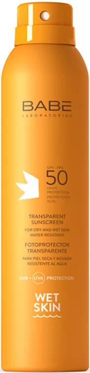 BABE Transparante Zonnebrandcrème Natte Huid SPF50 200ml