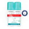 Vichy Déodorant Anti-Traces Blanches & Jaunes 48h Spray Lot de 2 x 125ml