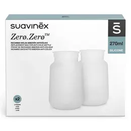 Suavinex Poches De Rechange Biberon Anti-Colique Zerø.Zerø 270Ml