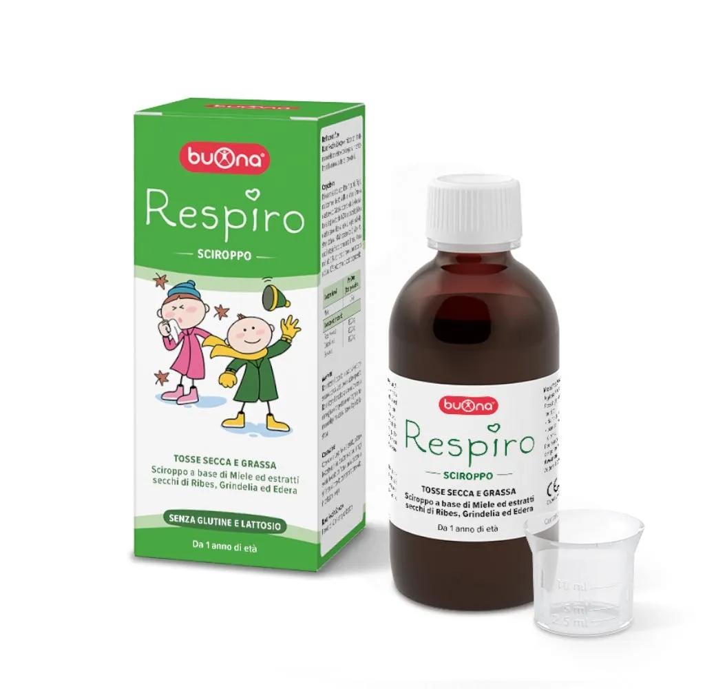 Buona Respiro Sciroppo Per Tosse Secca E Grassa Bambini 140 ml