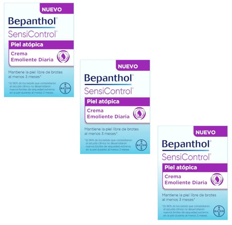 Bepanthol SensiControl crème émolliente pour peaux atopiques irritations cutanées 3x400 ml