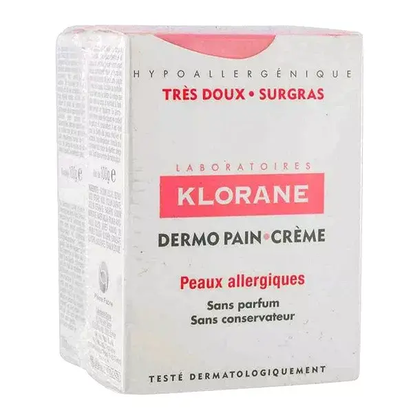 Pan de KLORANE Dermo pieles Allergiques lote de 2 x 100g