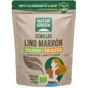 NaturGreen Organic Brown Flax Seeds 500g