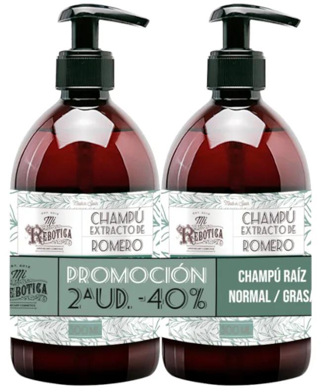 Mi Rebotica Shampoing à l&#39;extrait de romarin 2x500 ml