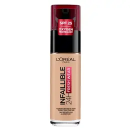 L'Oréal Paris Infaillible 24h Fresh Wear Fond de Teint Fluide N°145 Beige Rosé 30ml