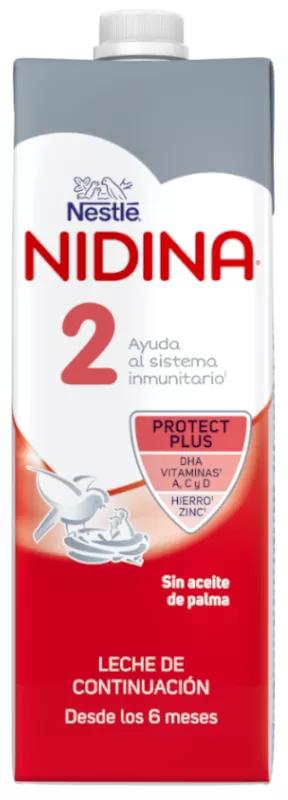 Nidina 2 Leche de Continuación Líquida +6m 1 L