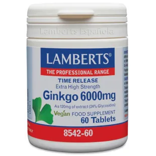 Lamberts Ginkgo Biloba 6000mg 60 Tablets