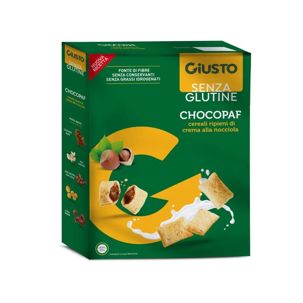 Giusto Senza Glutine ChocoPaf Cereali Con Cuore di Nocciola 300 g