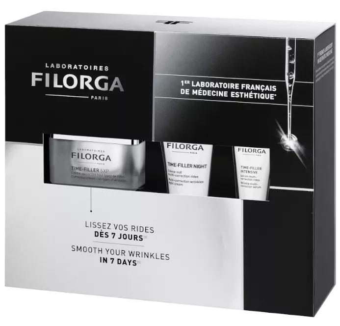 Filorga Time Filler 5 XP 50 ml + Siero Intensivo 4 ml + Crema Notte 15 ml