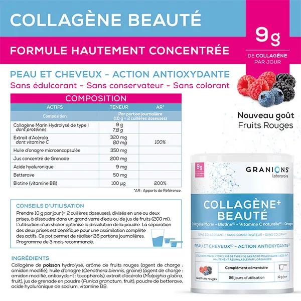 Complément Alimentaire Articulations Collagène Aux Fruits Rouges – GRANIONS – Protéine – Fabriqué En France