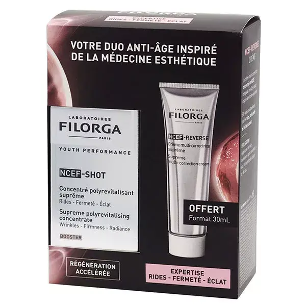 Filorga Duo Ncef-Shot Serum 15ml + Ncef-Reverse Cream 30ml Free
