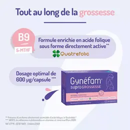 Gynéfam Supra Grossesse Boîte de 1 mois 30 capsules