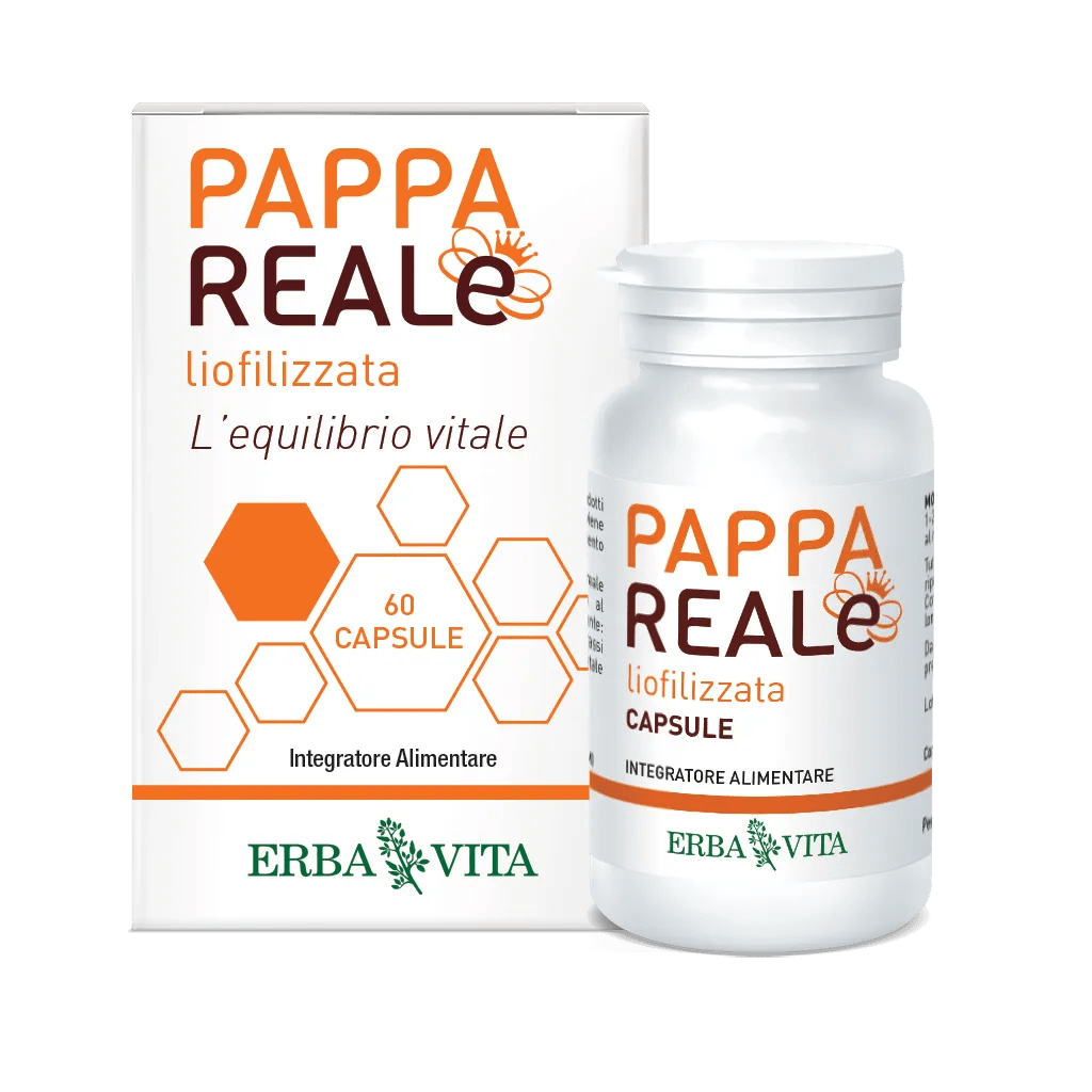 Erba Vita Pappa Reale Liofilizzata Integratore Energetico 60 Capsule