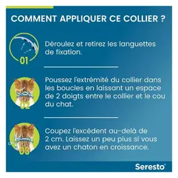 Seresto Chat Collier Anti-Puces et Anti-Tiques 1 unité