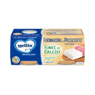 Mellin Omogeneizzato Formaggino E Prosciutto 2 x 80 g