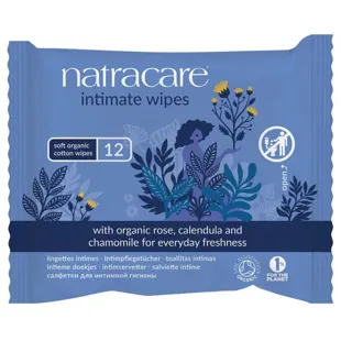 Natracare Intimate Hygiene Wipes 12 units