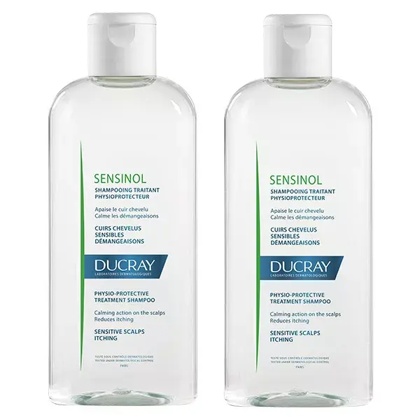 Ducray Sensinol Physio-Protecting Shampoo 2 x 200ml 
