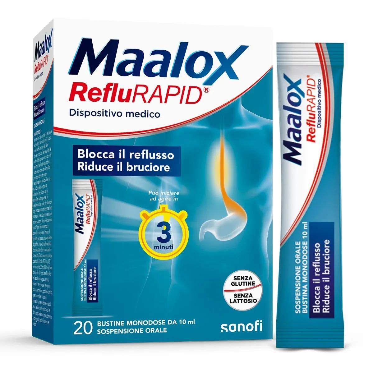 Maalox RefluRapid Per Reflusso 20 Bustine