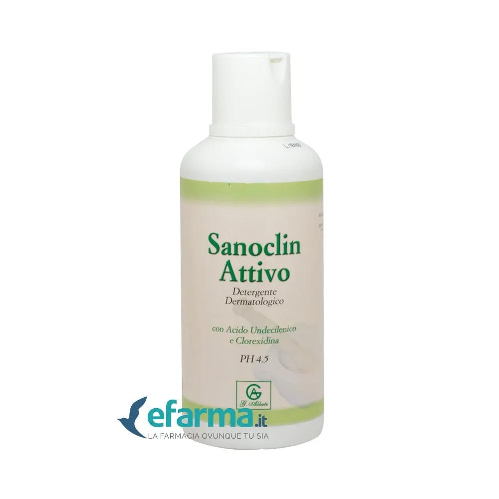 Sanoclin Attivo Shampoo Doccia Detergente Viso Corpo Capelli 500 ml