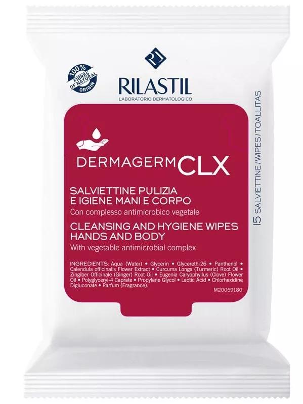 Rilastil Dermagerm CLX Toallitas Higienizantes Clorhexidina 15 Uds