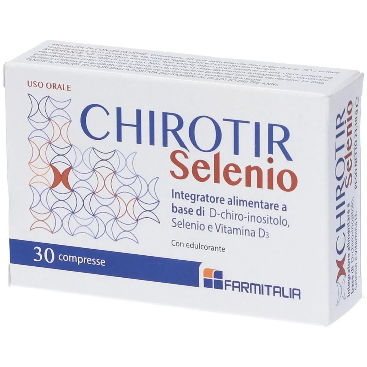 Chirotir Selenio Integratore 30 Compresse