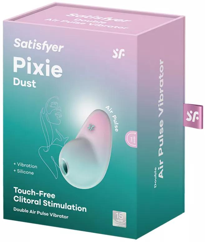 Satisfyer Pixie Dust vibrator blauw en roze