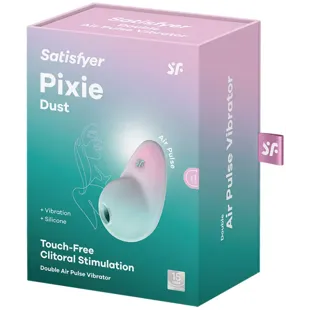 Satisfyer Pixie Dust Vibrator Blue and Pink
