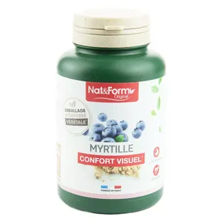 Nat & Form Naturellement Bacche di Mirtillo Integratore Alimentare 200 capsule