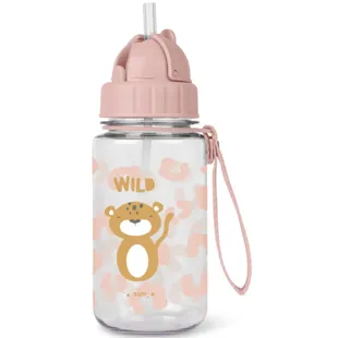 Saro Born to be Wild Bottle with Straw and Hanger 400 ml