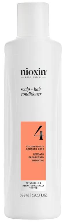 Nioxin 4 Geavanceerde verzwakkende geverfde haarconditioner 300 ml